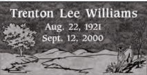 Catalog design LLS313 for a bevel granite grave marker