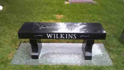 Granite memorial bench crafted and installed by Sierra Headstone & Monument (8)