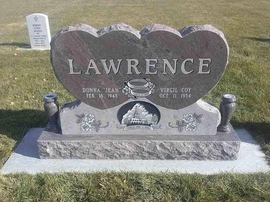Custom-shaped granite memorial designed by Sierra Headstone & Monument (6)