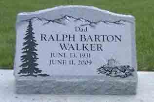 Granite slant headstone crafted and installed by Sierra Headstone & Monument (4)